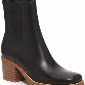 Marc Fisher Lonel Chelsea Black Leather Bootie